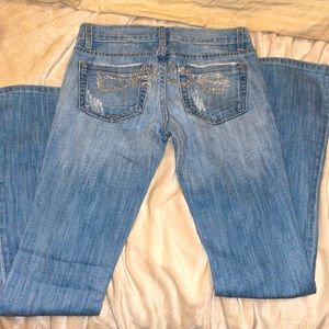 BEBE Light Denim Bootleg Jean!